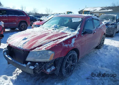 2013 Dodge Avenger Se V6 из США, поврежденный, VIN 1C3CDZAG3DN581735